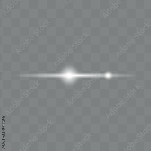 Vector transparent lens flare light effect sun bright sunlight