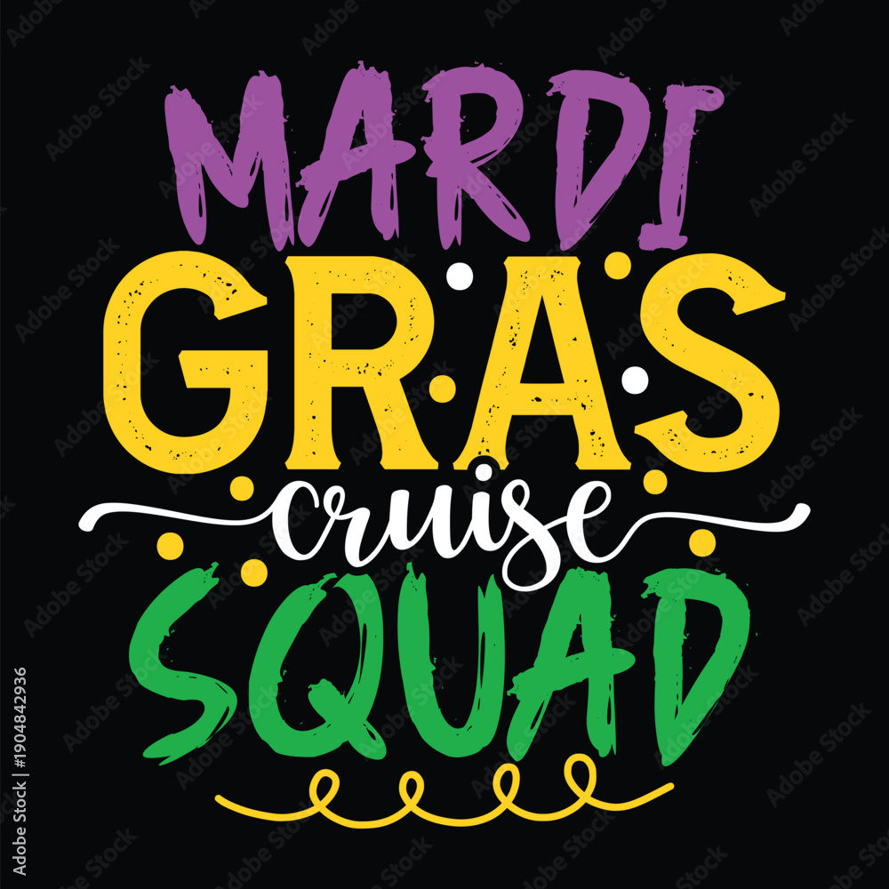 Fototapeta premium MARDI GRAS CRUISE Squad