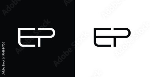 EP Monogram Logo Vector | Modern Line Lettermark Minimal Branding