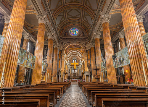 Photography NOVARA, ITALY - JANUARY 15, 2026: The presbytery of the church Cattedrale di San