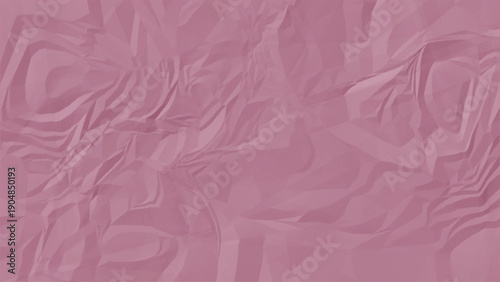 Abstract Pink Low Poly Crumpled Texture Background with Soft Faceted Polygon Surface, Minimal Modern Geometric Design for Branding, Posters, Wallpapers and Creative Projects