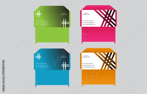stationary design and branding kie for business and marketing. use diffrent color and it make by adobi ellistrator