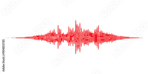 Digital illustration of a Hong Kong map and skyline featuring a flag backdrop with a neon audio equalizer wave and technology graph lines