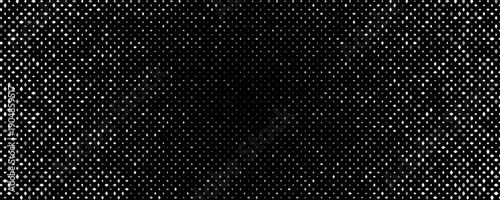 Dark seamless diamond lattice pattern, sparkling monochrome texture, vignette gradient. Luxury patterns for wallpaper, textile, fabric, packaging, branding. Premium geometric BG. Vector illustration.