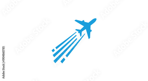 Airplane Taking Off Silhouette