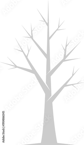 tree on white background