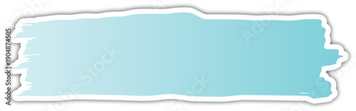 blue brush stroke sticker paint swipe highlight banner abstract vector element
