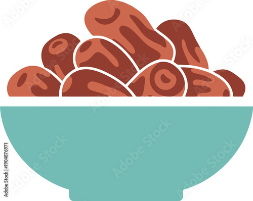 Delicious and Healthy Bowl of Dried Dates Perfect for Snacking or Dessert