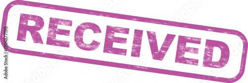 Purple received stamp grunge distressed