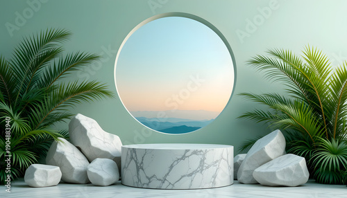 Soft Geometry Meets Natural Luxury Display