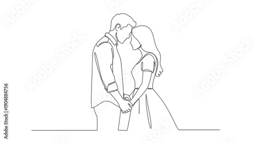 loving couple holding hands