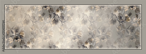 digital floral silk scarf pattern 