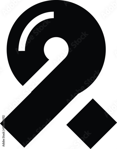 Awareness ribbon icon vector for charity support or cancer foundation symbol.