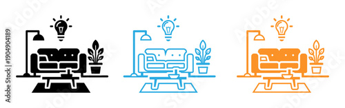 Living room ideas with plants and lighting