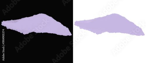 Panel kuchenny z motywem Vibrant violet purple torn paper strip for bold digital collage art and modern social media graphics.