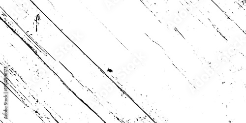 Abstract texture grunge made of diagonal streaks and distressed lines, black ink on a white background. grunge scratch patterns, chaotic linear noise. dirty monochrome pattern of the old worn surface.