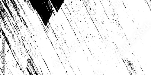 Abstract texture grunge made of diagonal streaks and distressed lines, black ink on a white background. grunge scratch patterns, chaotic linear noise. dirty monochrome pattern of the old worn surface.