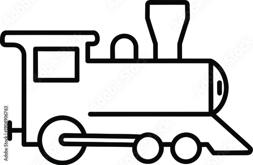 Simple locomotive icon