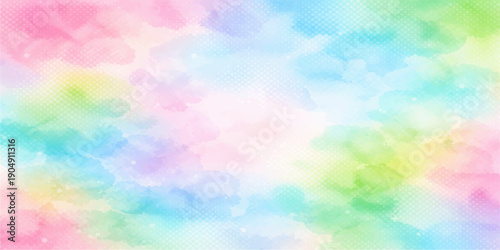 Abstract colorful background with bokeh features a bright rainbow wave design and pastel blur patterns for a decorative vector wallpaper backdrop