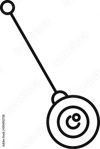 Yo yo toy bouncing on a string, showing classic play and entertainment