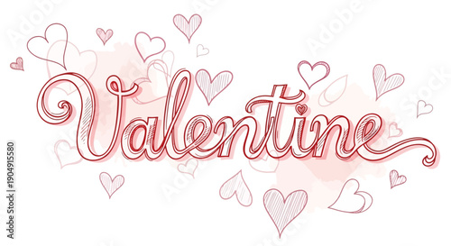 Valentine's Day celebration with elegant hearts