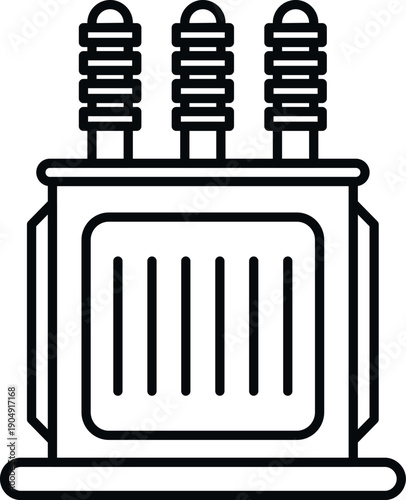 Electric transformer distributing power electricity to homes and industries