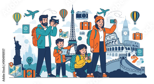 Family Travel Adventure Around the World.