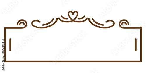 ハートのエレガントなフレーム