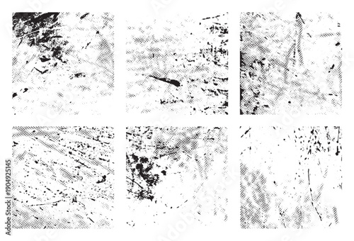 Wallpaper Mural Grunge halftone texture element for brochure, social media, posters, flyers. Overlay texture.Vector halftone dots.halftone vector texture overlay set. Torontodigital.ca