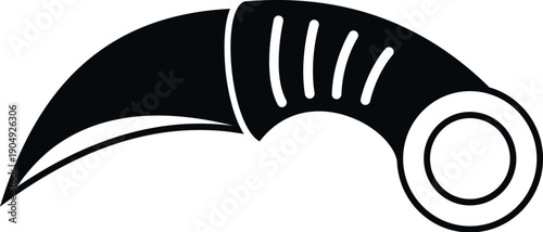 Karambit tactical knife icon representing blades, combat, and martial arts
