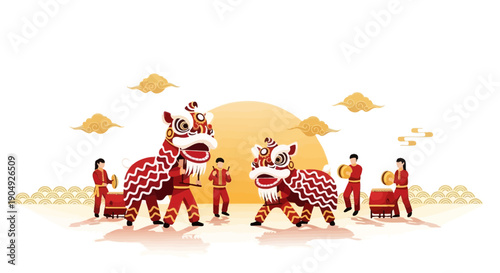 Vibrant Lion Dance Performance A Celebration of Chinese Culture 3.