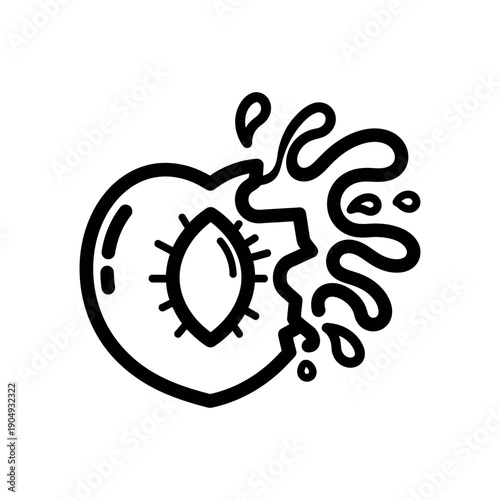 An illustrated crying eye drops tears from emotion on face