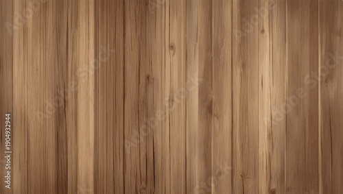 Natural wooden wall background or texture. Wood planks with natural grain pattern and knots. 