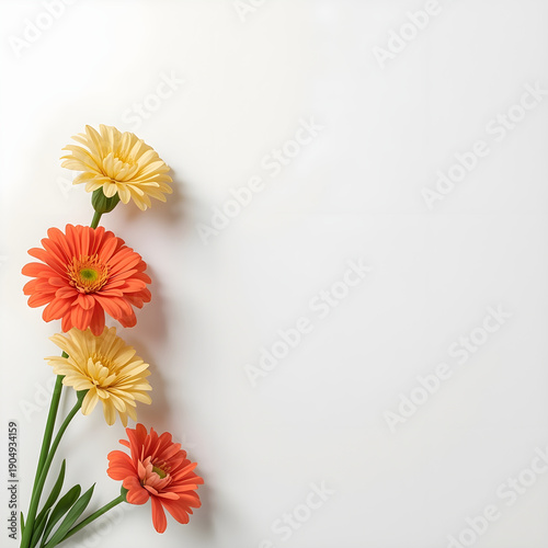 red and yellow flower frame/ Falgun frame