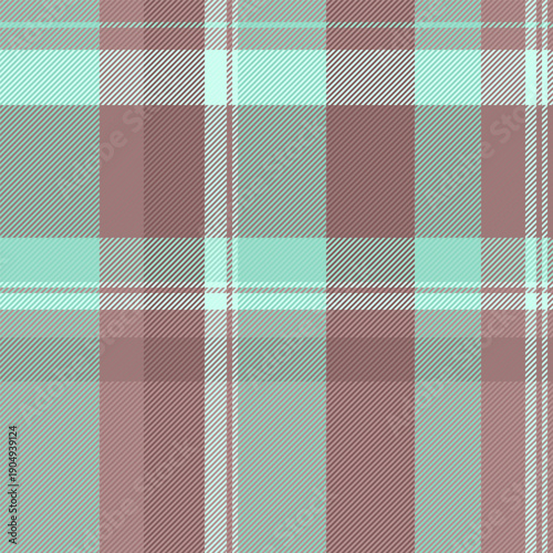 Cotton background textile fabric, famous tartan vector seamless. Performance pattern check plaid texture in pastel and teal colors.