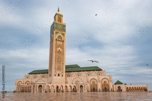 Obraz na płótnie Hassan II Mosque, Casablanca, Morocco