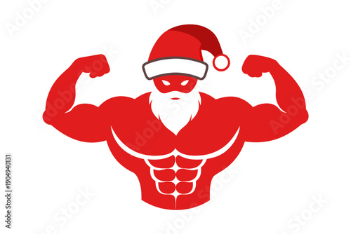 Christmas santa cap pecs vactor white background 