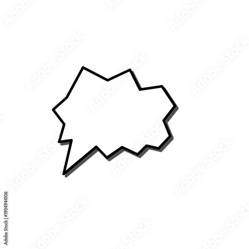 Manga comic style speech bubble