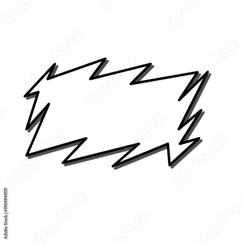 Manga comic style speech bubble