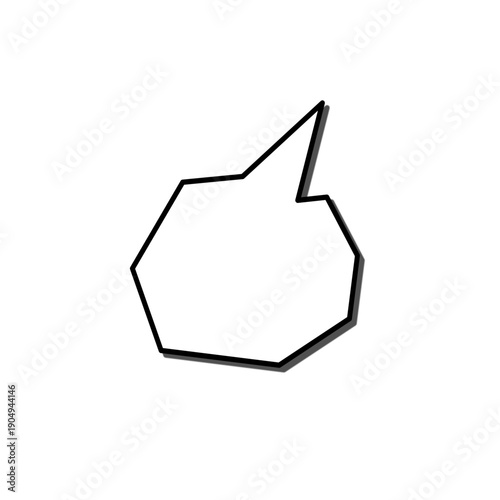 Manga comic style speech bubble