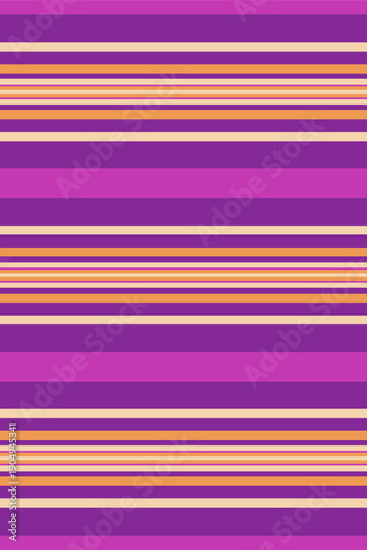 Party seamless pattern fabric, print stripe texture lines. Harmony vector vertical textile background in purple and light colors.