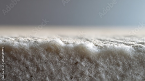 Macro Close-Up of Refined Textured Surface of Finished Material Product