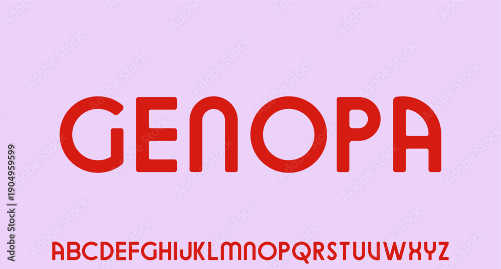 Fototapeta premium genova retro classic vintage font vector alphabet set
