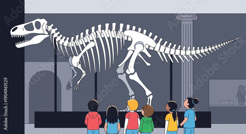 Dinosaur Skeleton Display A Glimpse into Prehistoric Times.