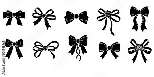 High Fashion Bridal Bow Accessory Silhouette