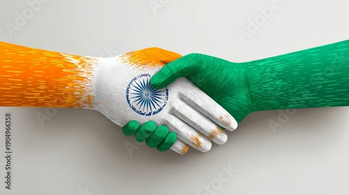 india happy independence day ,15th august Vector Illustration. Flag of Pakistan hand design.