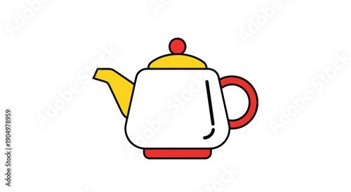 Cartoon teapot illustration