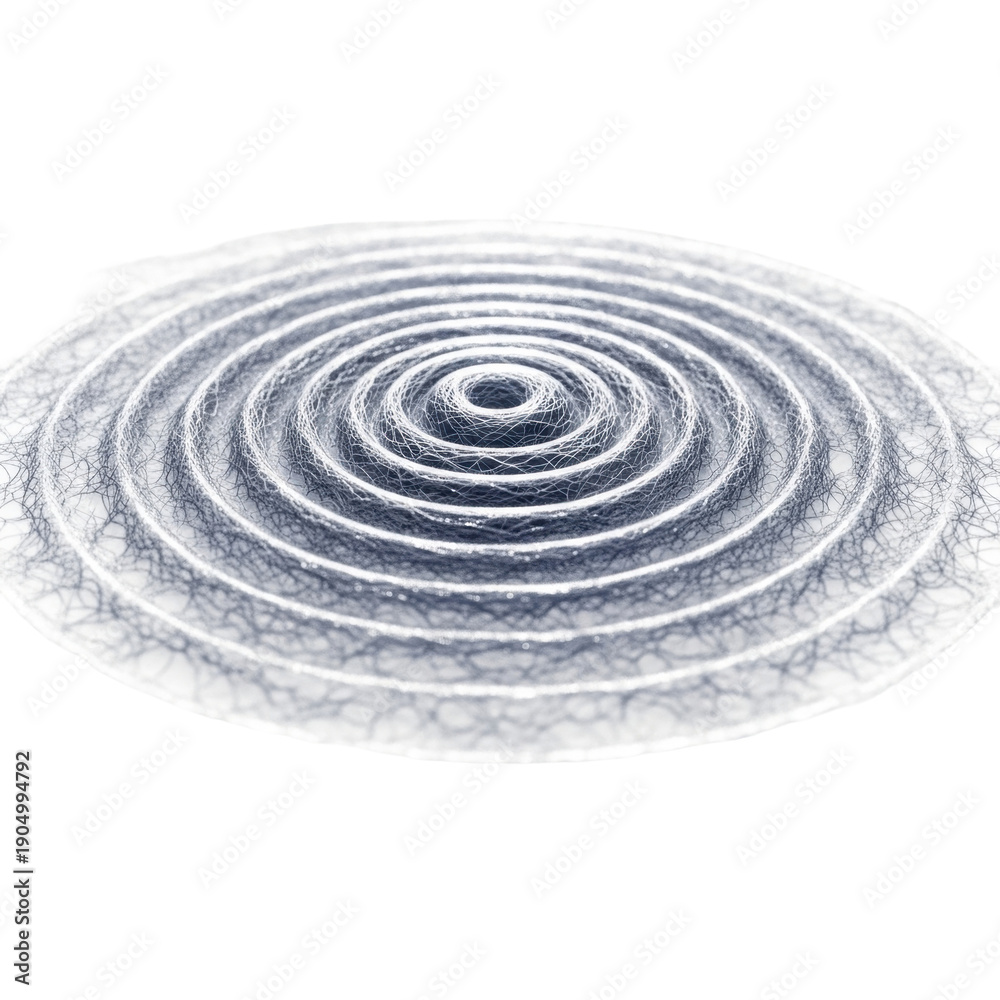 Naklejka premium Abstract Concentric Circles Fractal