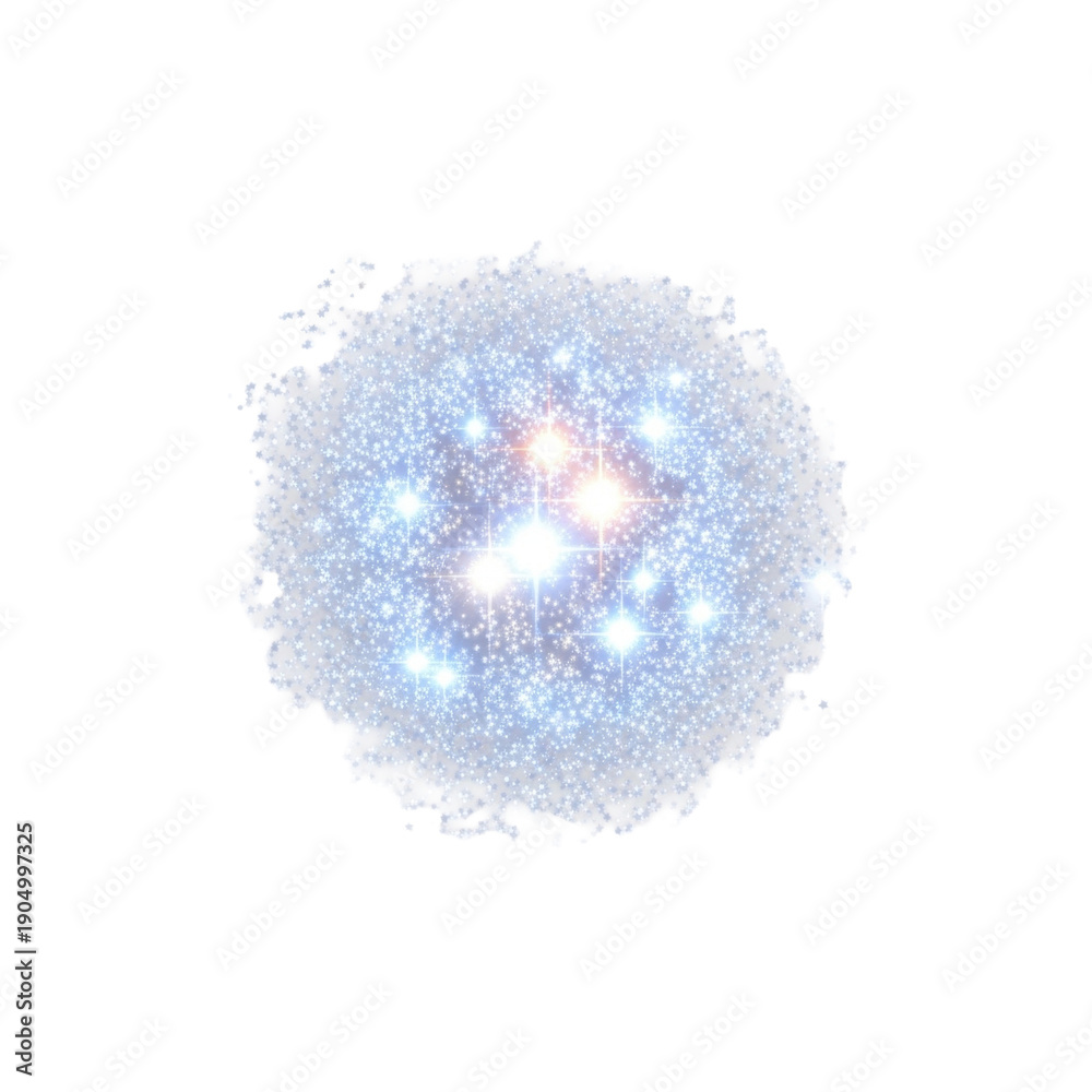 Fototapeta premium Glowing star cluster in space