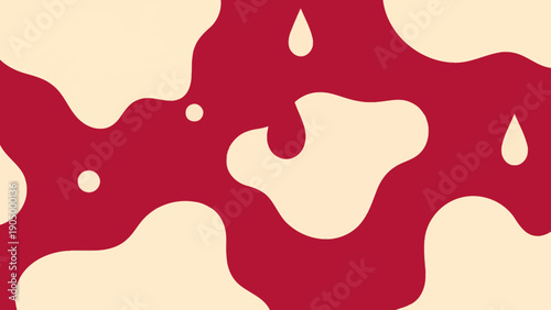 abstract flowing red and cream organic pattern with subtle teardrop shapes ideal for medical conceptual and modern graphic design backgrounds.
